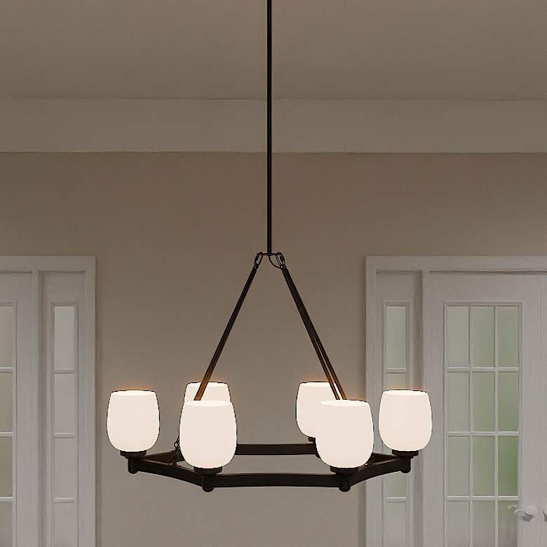 Image 1 Penning 6-Light Matte Black Island Light