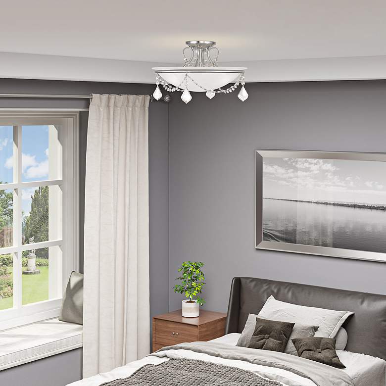 Image 6 Pennington 16" Wide Brushed Nickel Ceiling Light more views