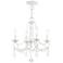 Pennington 18-in 4-Light Antique White Vintage Candle Chandelier