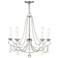 Pennington 25" Wide Brushed Nickel 5-Light Chandelier