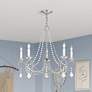 2_Pennington 25" Wide Brushed Nickel 5-Light Chandelier