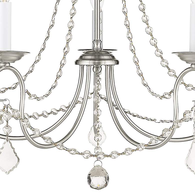 Image 4 Pennington 25" Wide Brushed Nickel 5-Light Chandelier more views