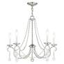 5_Pennington 25" Wide Brushed Nickel 5-Light Chandelier more views