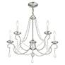 7_Pennington 25" Wide Brushed Nickel 5-Light Chandelier more views