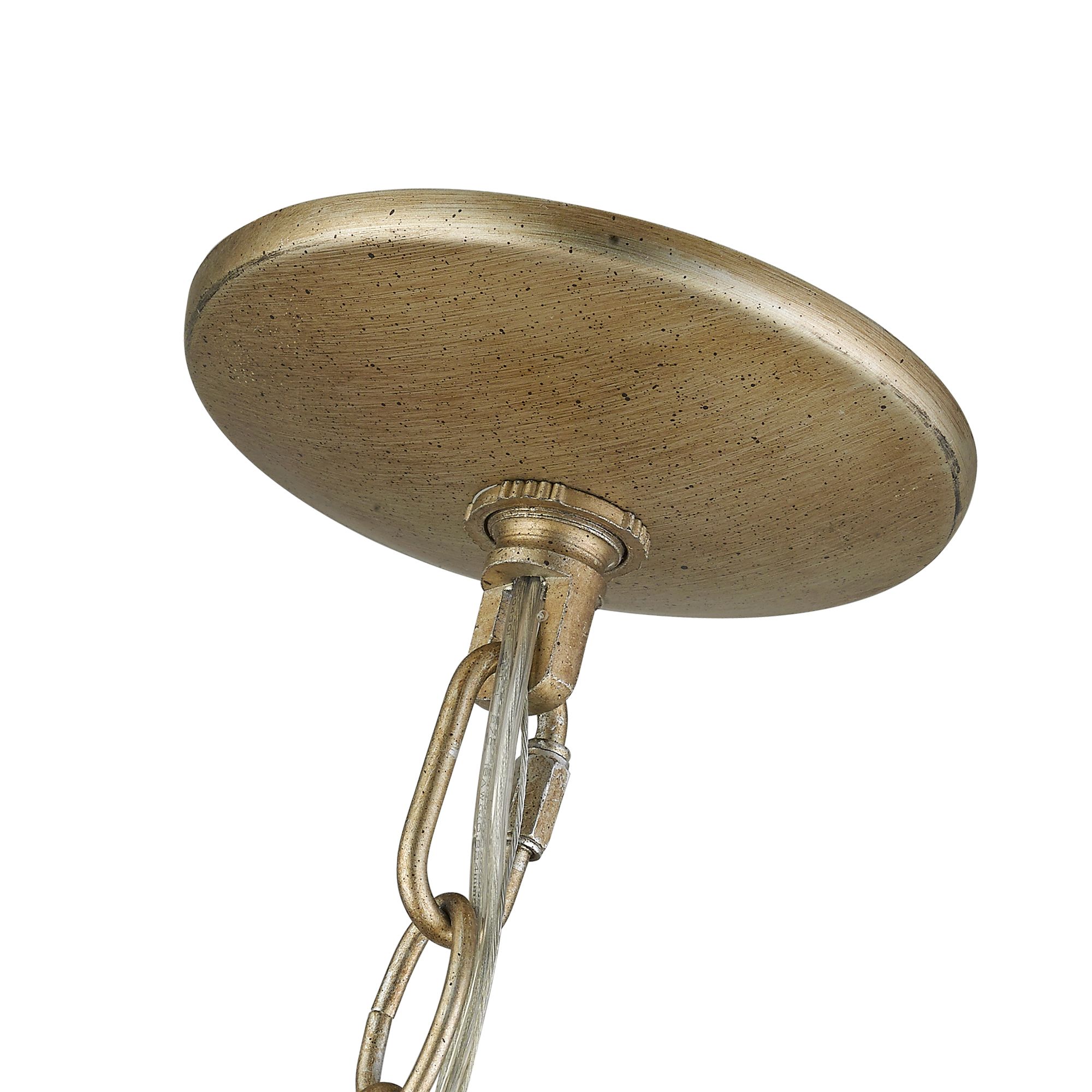 Pennington 28-in 6-Light Antique Silver Leaf Vintage Candle Chandelier