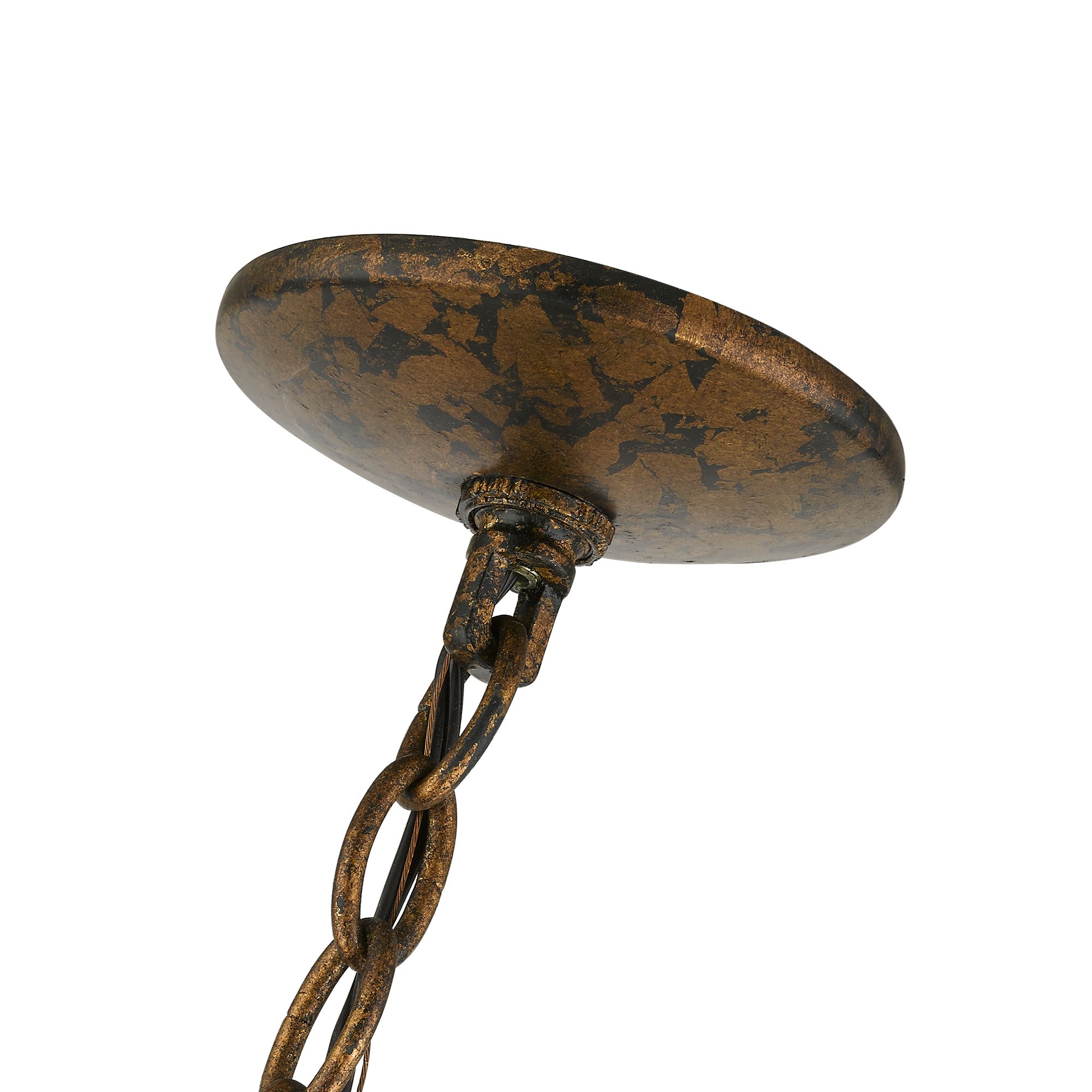 Pennington 28-in 6-Light Venetian Golden Bronze Vintage Candle Chandelier