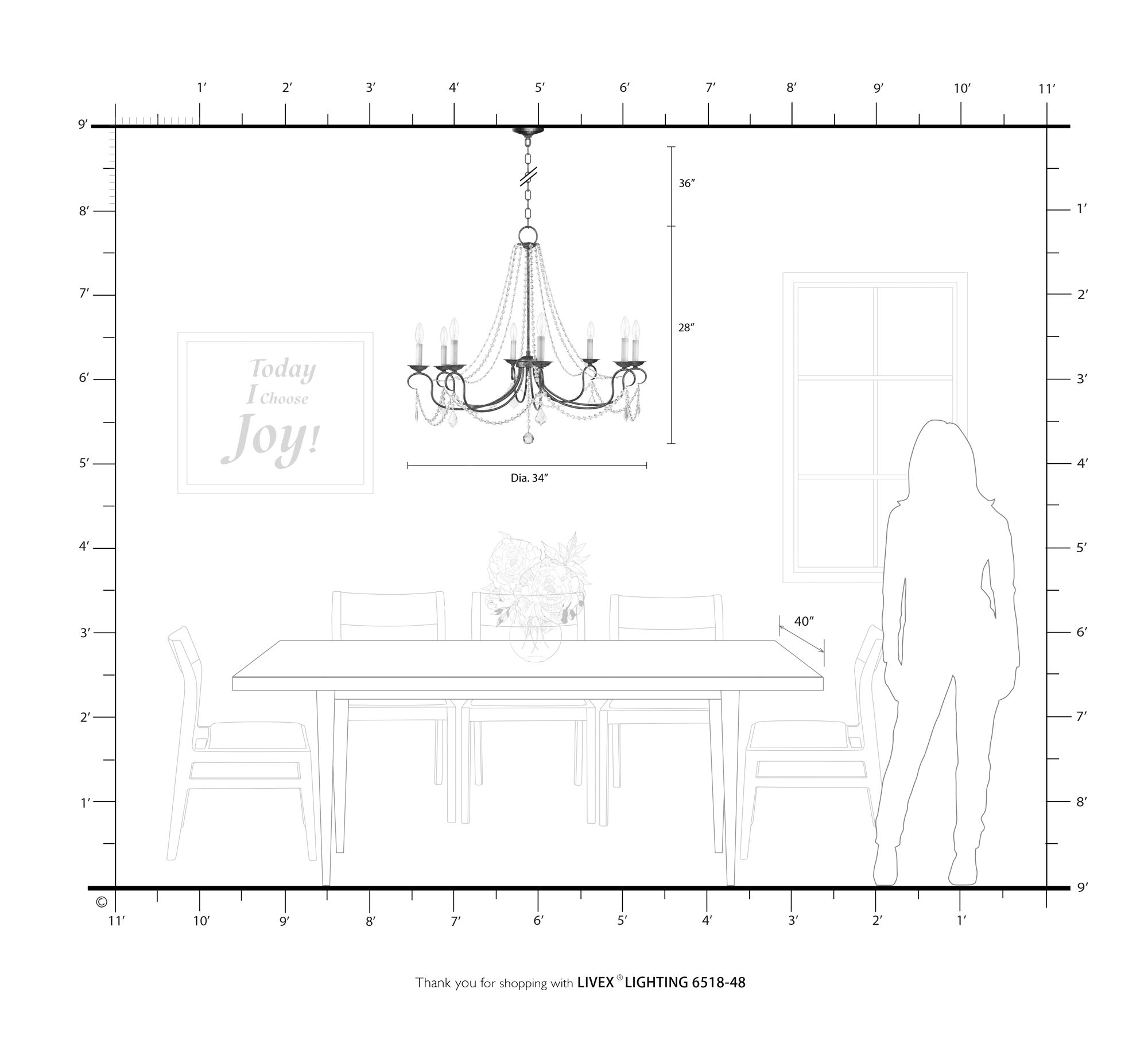 Pennington 34" Wide Antique Gold Leaf 8-Light Chandelier