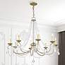 7_Pennington 34" Wide Antique Silver Leaf 8-Light Chandelier more views