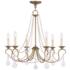 Pennington 6 Light Antique Gold Leaf Chandelier