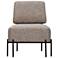 Pennington Walnut & Matte Black Accent Chair