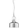 Pennville Industrial-Modern 6"W Chrome Metal Mini Pendant