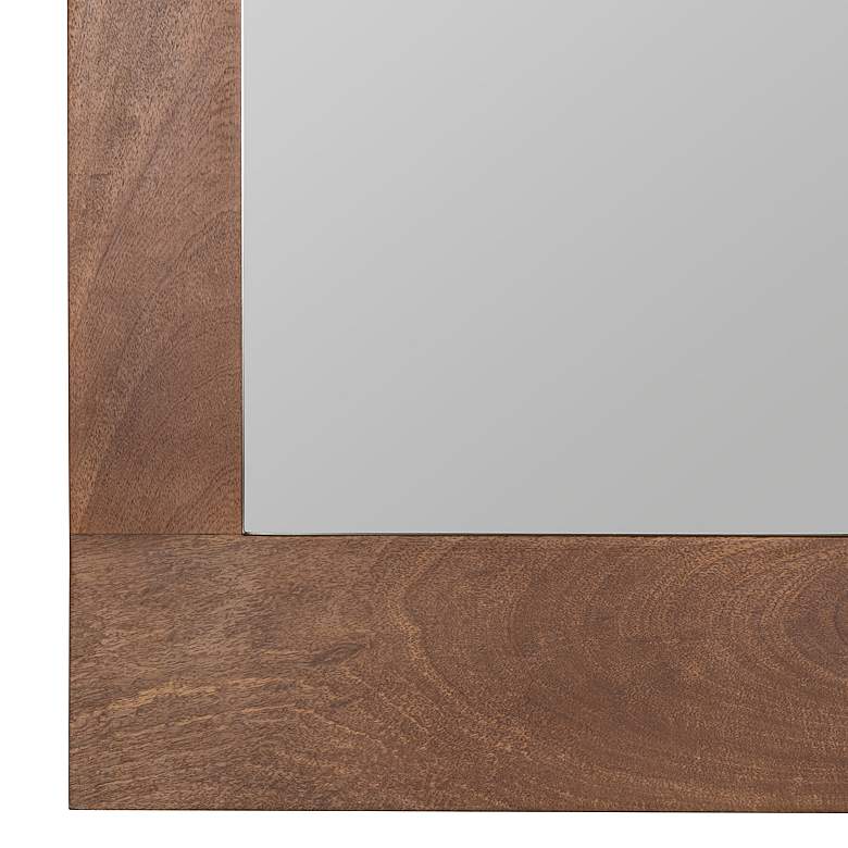 Image 3 Penny Dark Walnut 38" x 24" Wooden Arched Wall Mirror more views