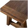 5_Penny Rustic Brown Ivory Dining Bench With Removable Cushion more views