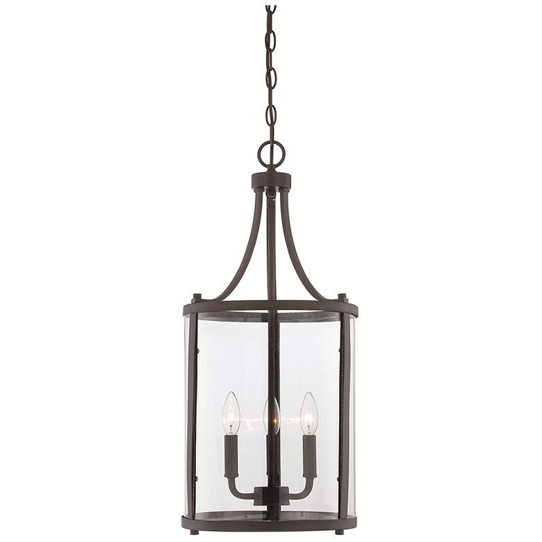 Image 1 Penrose 12" Wide English Bronze 3-Light Mini Pendant