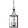Penrose 12" Wide English Bronze 3-Light Mini Pendant