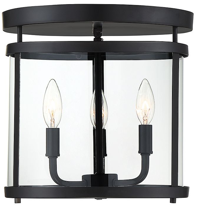 Penrose 3-Light Ceiling Light in Black