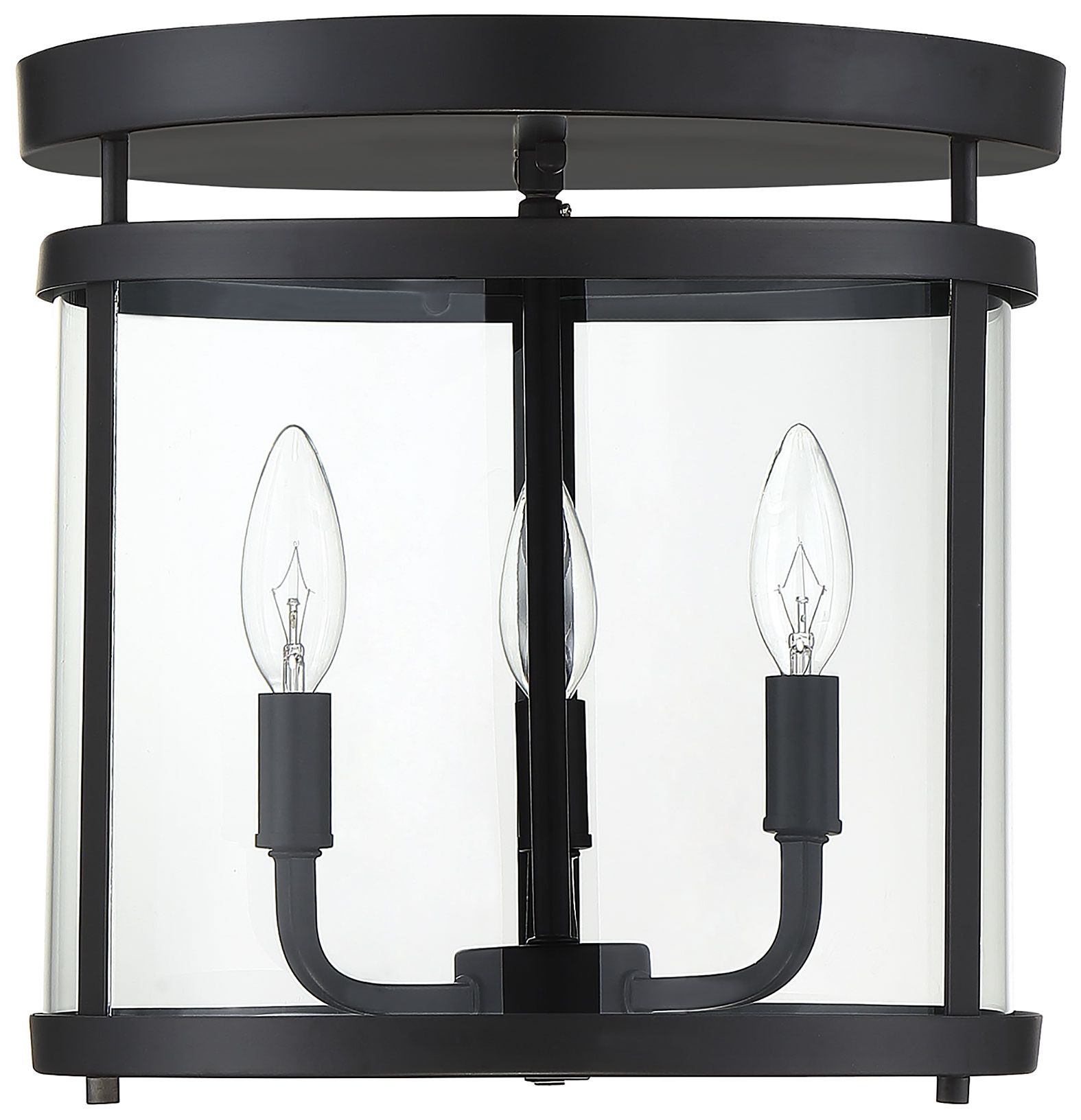 Image 2 Penrose 3-Light Ceiling Light in Black more views