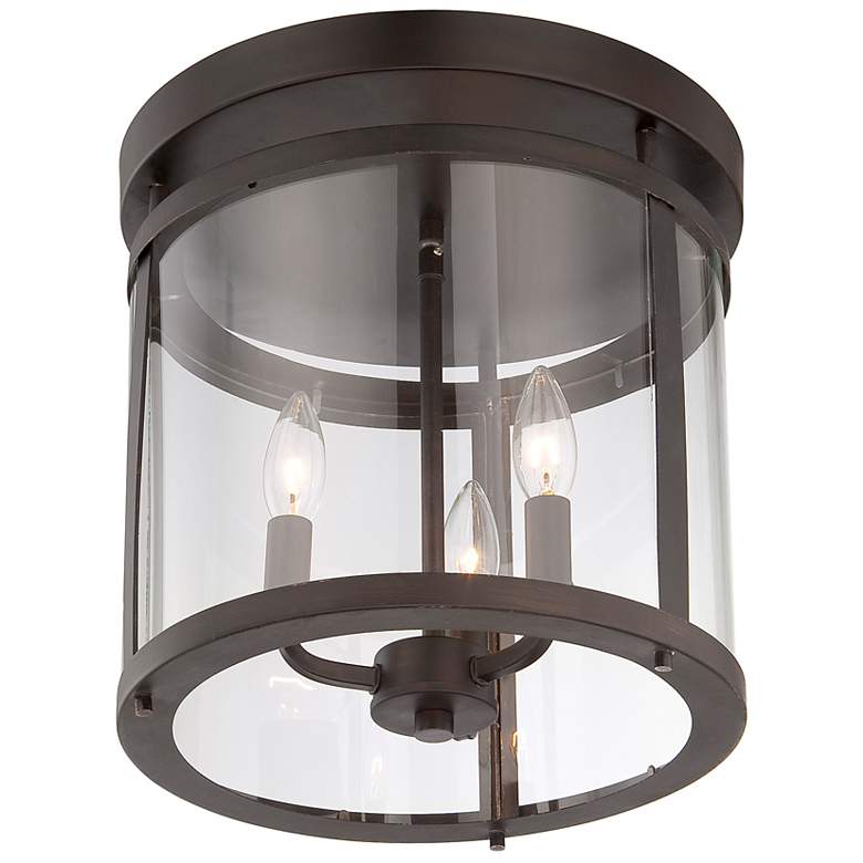 Image 2 Penrose 3-Light Ceiling Light in English Bronze more views