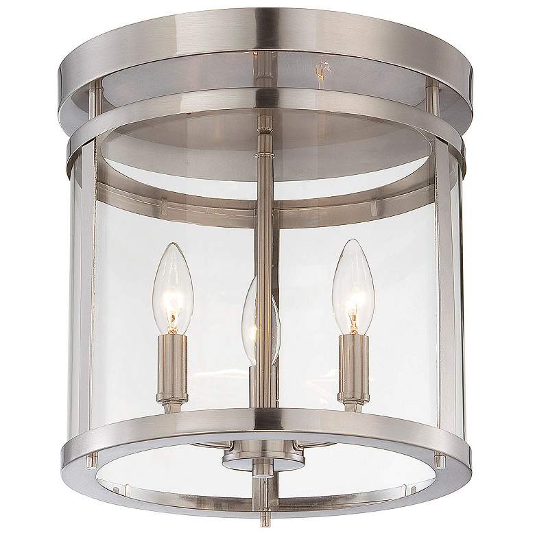 Image 1 Penrose 3-Light Ceiling Light in Satin Nickel