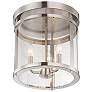 2_Penrose 3-Light Ceiling Light in Satin Nickel more views