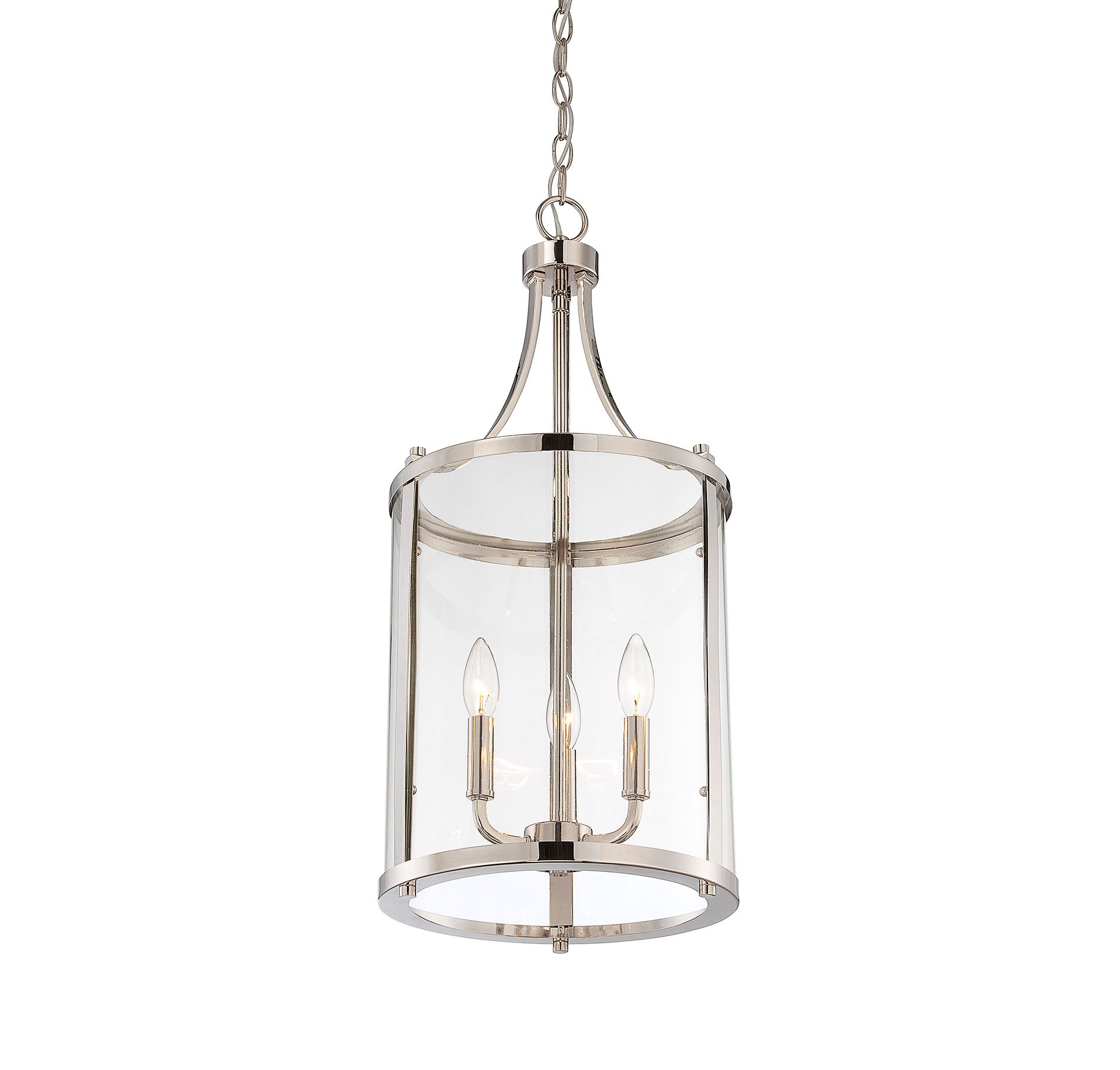 Image 3 Penrose 3-Light Pendant in Polished Nickel more views