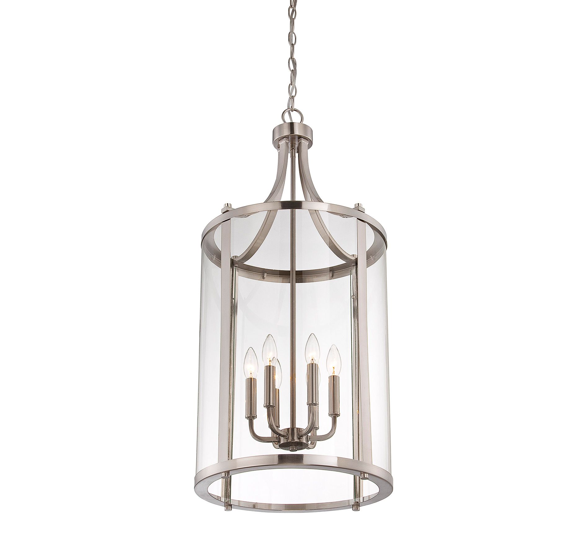 Image 3 Penrose 6-Light Pendant in Satin Nickel more views