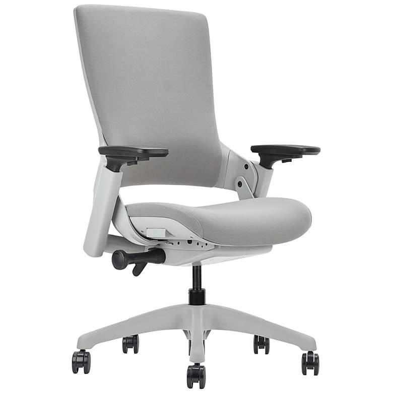 Image 2 Penshaw Gray Fabric Adjustable Office Chair