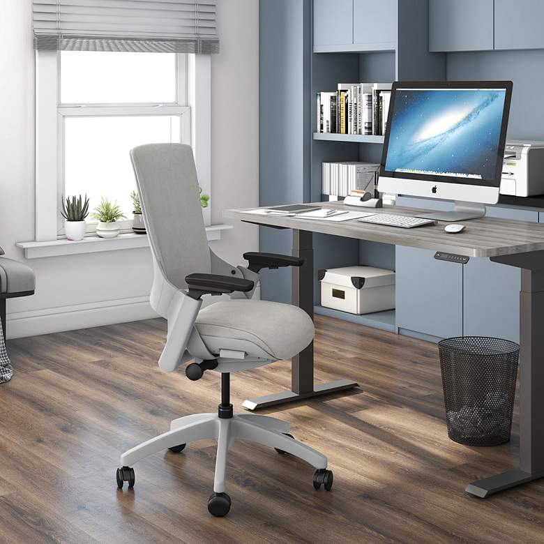 Image 1 Penshaw Gray Fabric Adjustable Office Chair