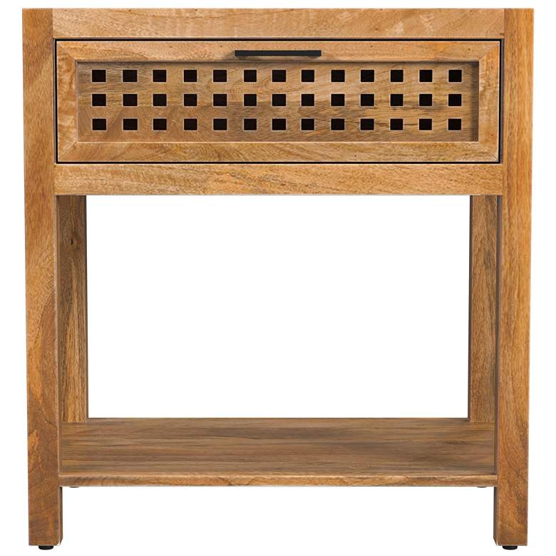 Image 1 Pentak 26" Natural Mango Chairside End Table