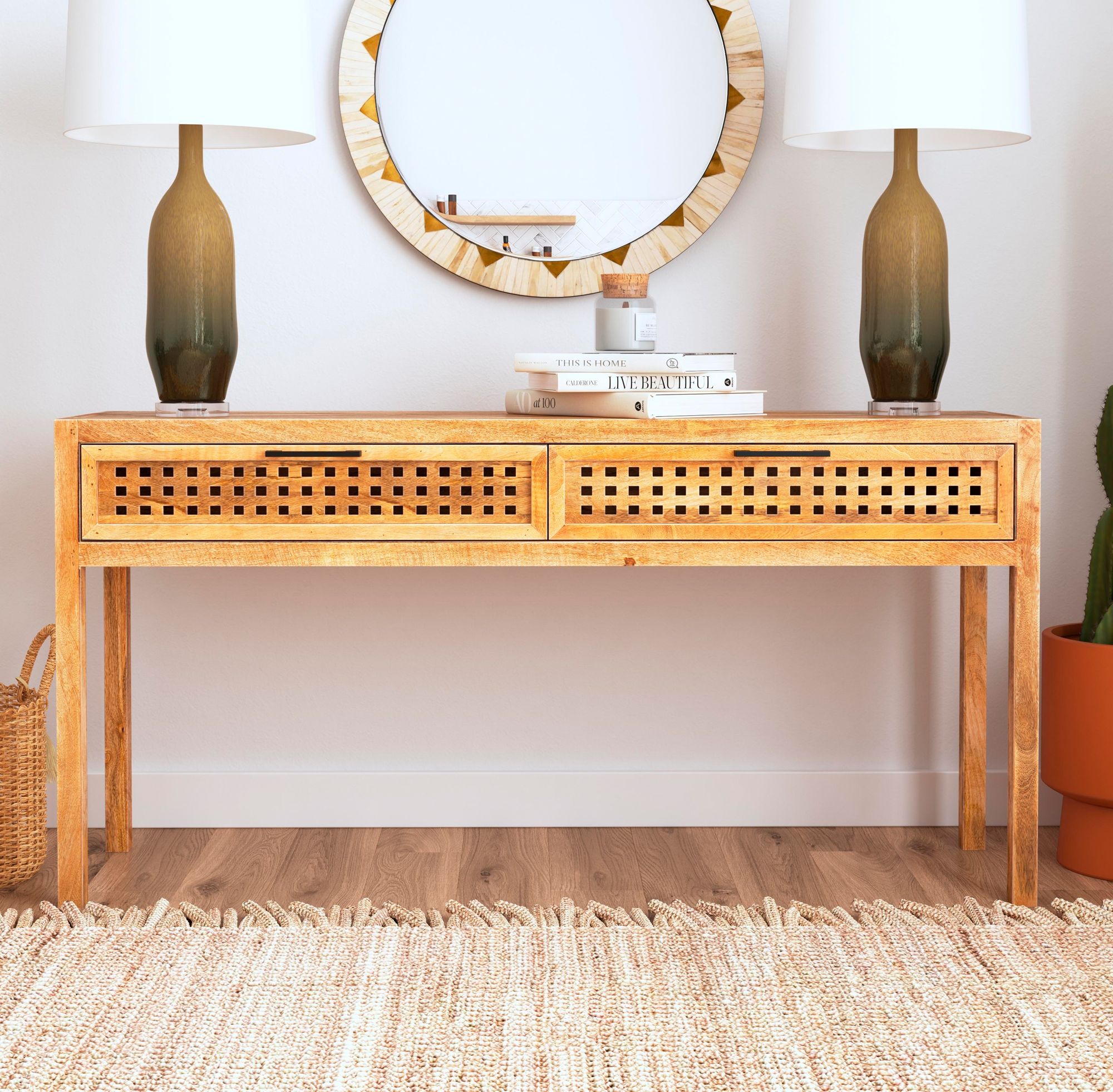 Image 4 Pentak 30" Natural Console Table more views