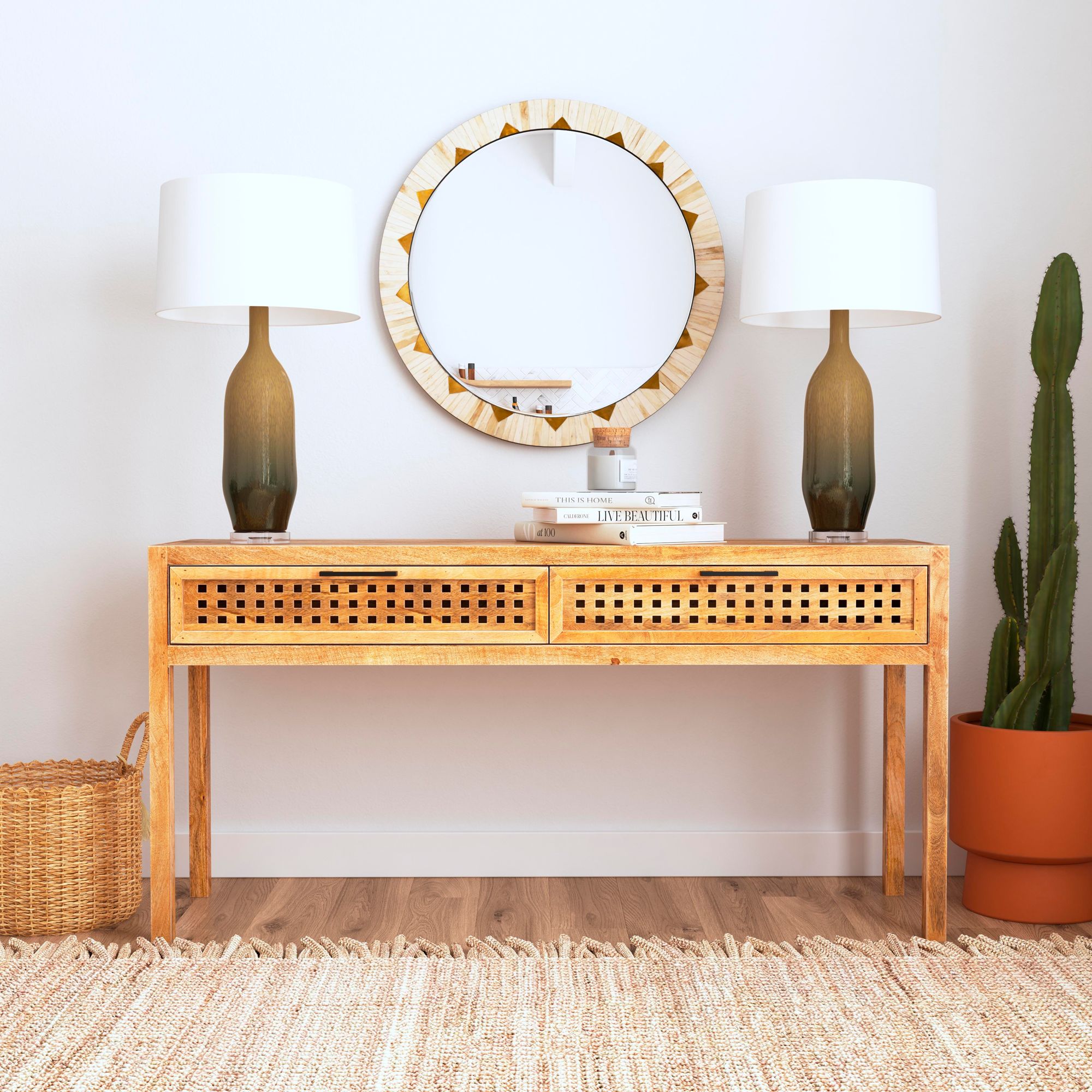 Image 5 Pentak 30" Natural Console Table more views