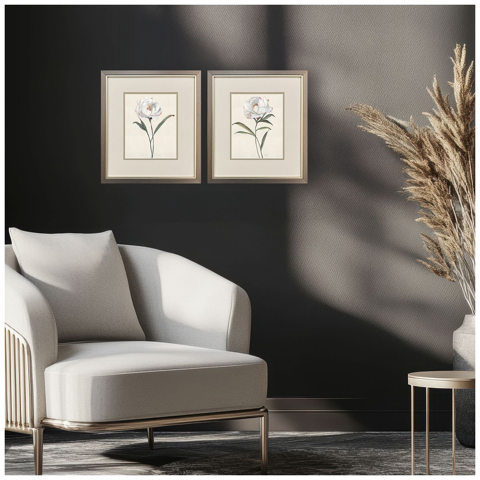 Image 5 Peony Grand 14"W x 16"H Framed Art - Set of 2 more views