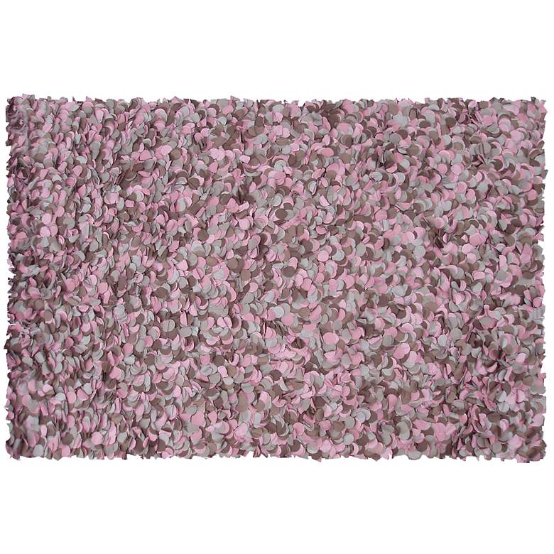 Image 1 Peony Pink Shag Doormat