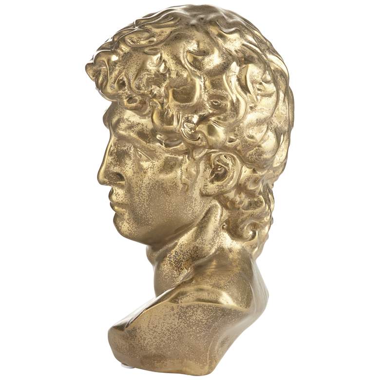 Image 5 People Bust 10 1/2" High Shiny Gold Decorative Figurine more views