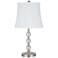 Peoria Brushed Nickel 18" High Accent Table Lamp