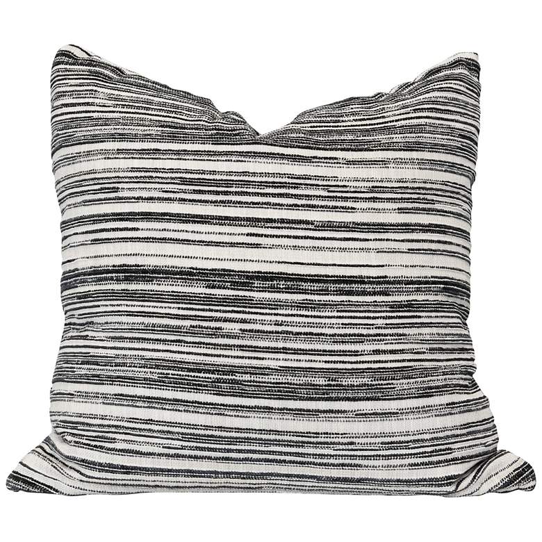 Image 1 Pepper 24" x 24" Abstract Stripes Down Feather Pillow