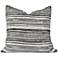 Pepper 24" x 24" Abstract Stripes Down Feather Pillow