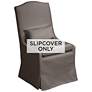 Pepper Black Fabric Slipcover for Juliete Collection Dining Chairs