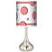 Peppermint Pinwheels Giclee Droplet Table Lamp