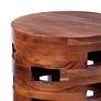 3_Perazza 14" Wide Brown Mango Acacia Wood Accent Table more views