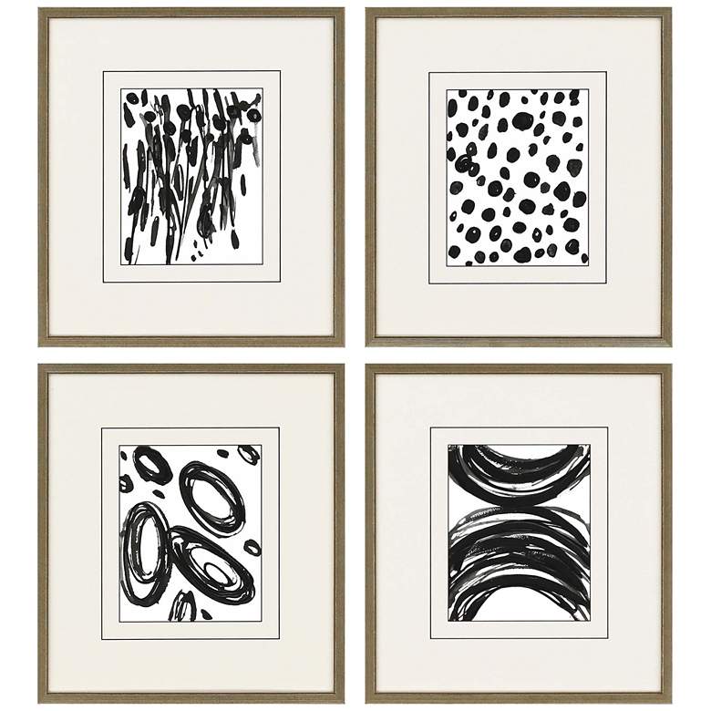 Image 2 Perception 19" High 4-Piece Framed Exclusive Wall Art Set 