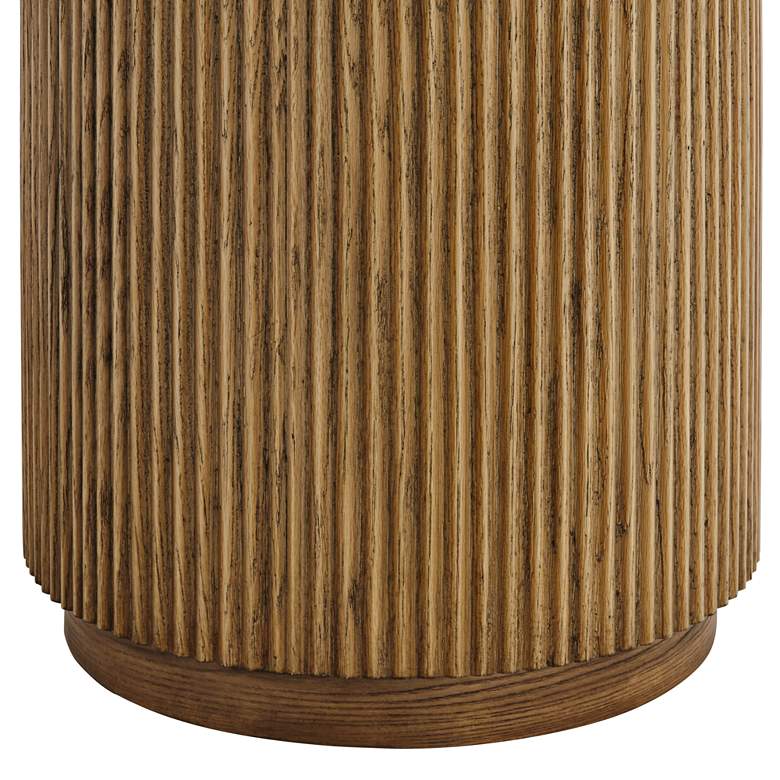 Image 5 Perch 17 3/4" Wide Natural Wood Round Side Table more views