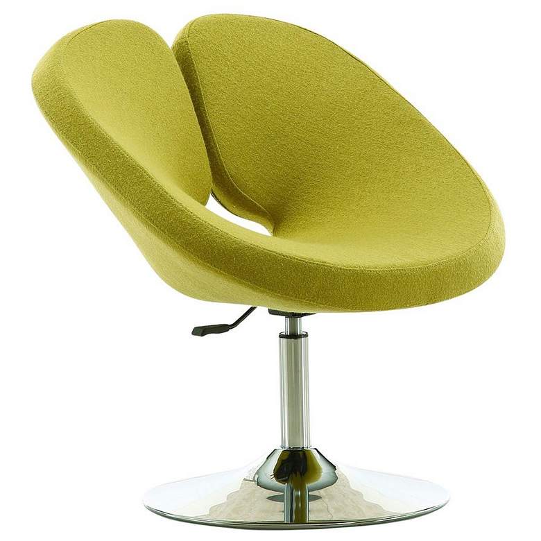 Image 1 Perch Adjustable Chair in Green and Polished Chrome
