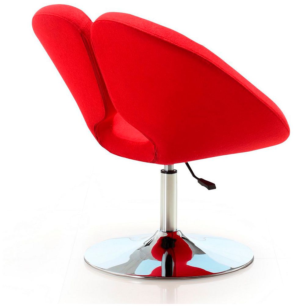Image 6 Perch Adjustable Chair in Red and Polished Chrome more views