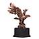 Perched American Eagle 11 1/2" High Table Sculpture