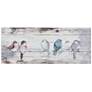 Perched Birds 30" Wide Wood Wall Art