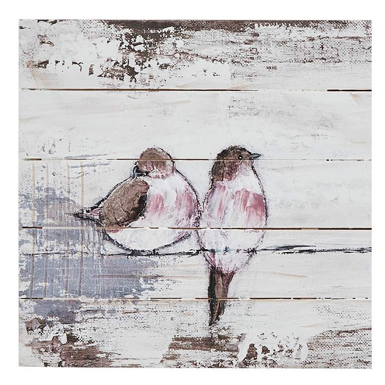 Image 3 Perched Birds 30 inch Wide Wood Wall Art more views