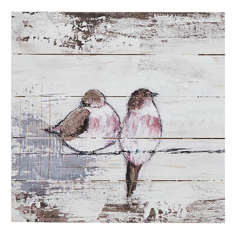 Image 3 Perched Birds 30" Wide Wood Wall Art more views