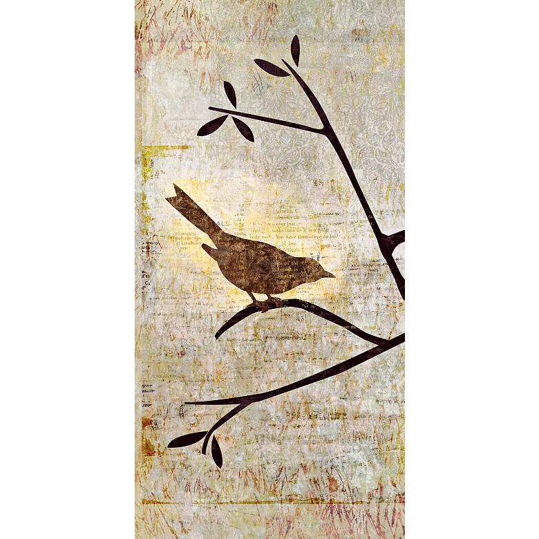 Image 1 Perched Trio One Giclee 36 inch High Canvas Wall Art
