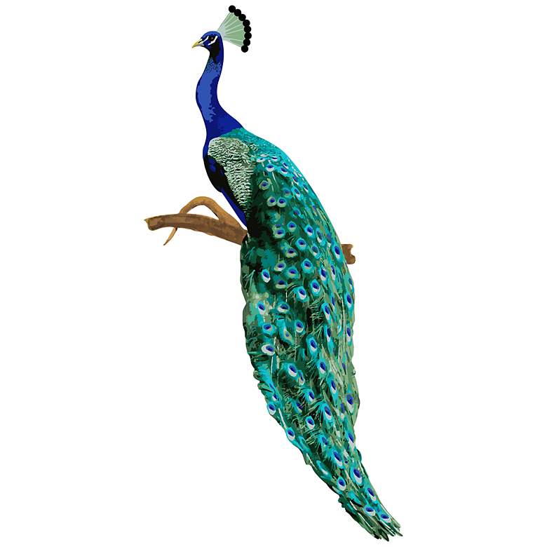 Image 1 Perching Peacock II Wall Decal